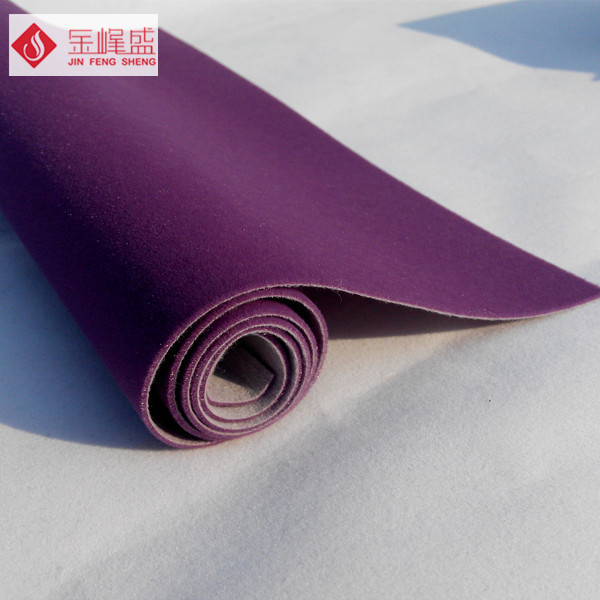紫色長(zhǎng)毛植絨布