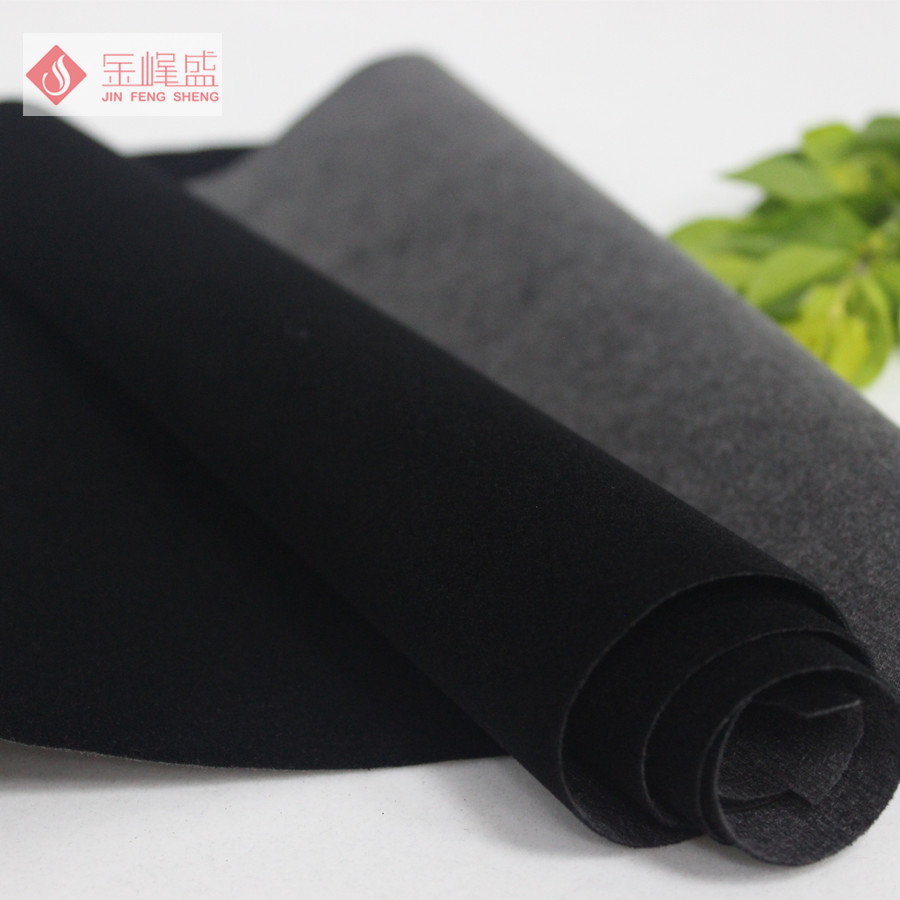 黑色短毛絨植絨布，空調絨布