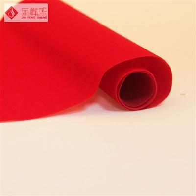 紅色無(wú)紡短毛植絨布（A0-D01538）